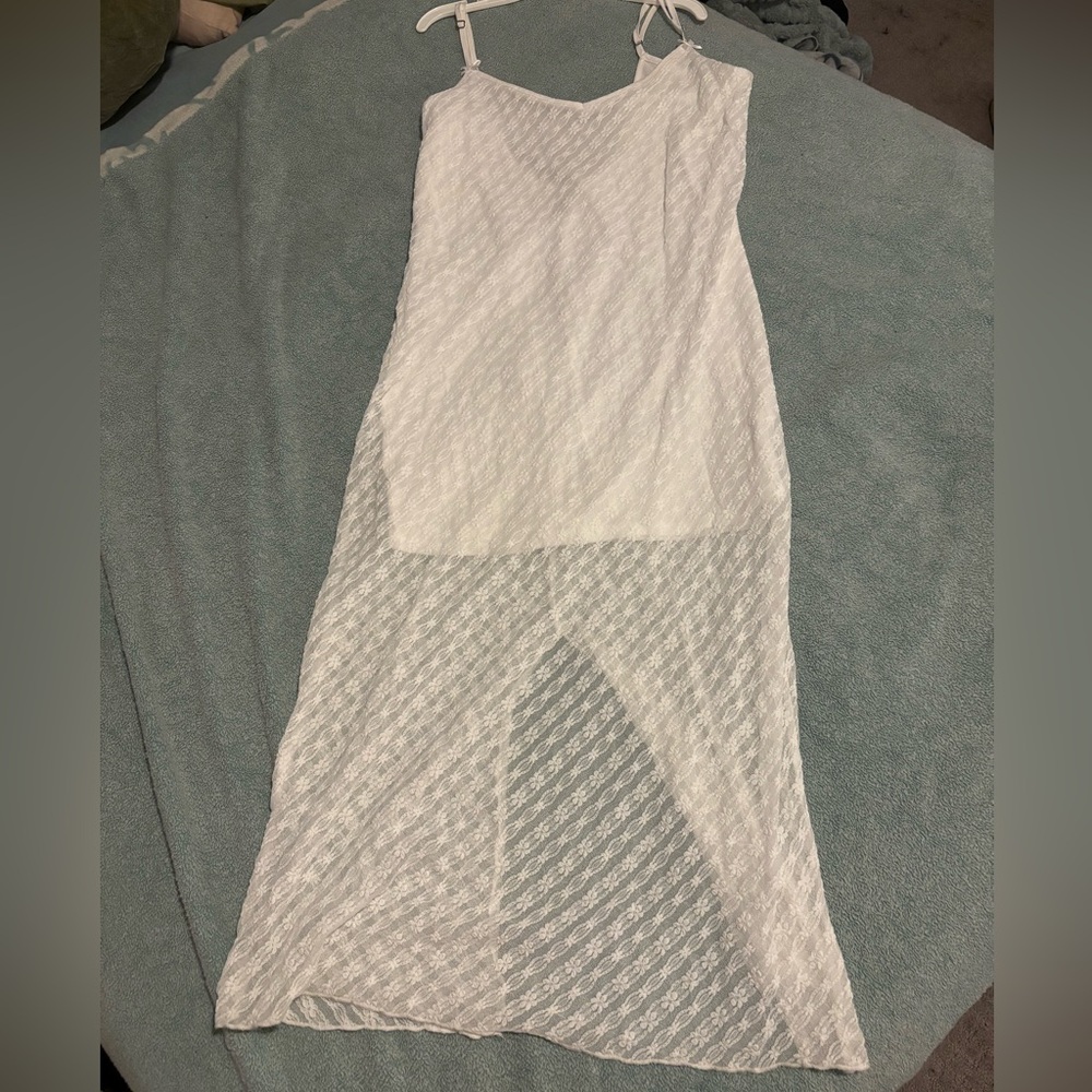 Wild Fable White Sheer Dress